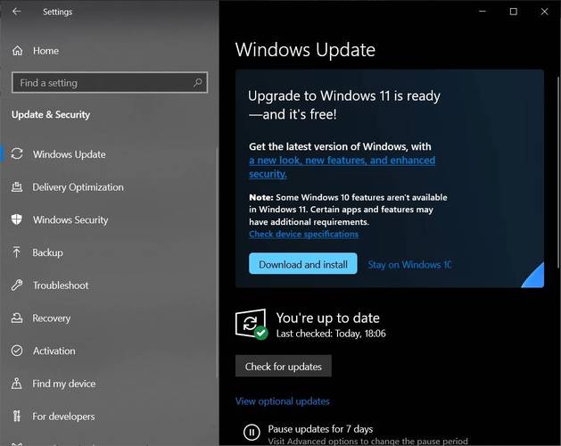 优化恢复功能，微软面向Windows 10、Windows 11 发布四个兼容性更新